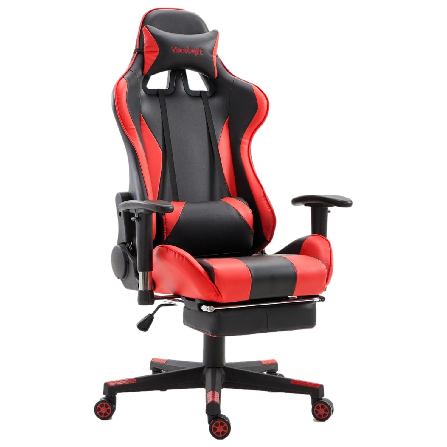 ViscoLogic SpeedX Ergonomic Gaming Chair for PC Video Game Computer Chair Racing Chairs with Footrest