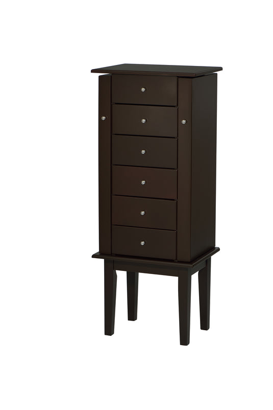 ViscoLogic Jewelry Armoire With Flip-Top Mirror