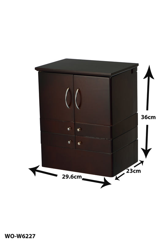 ViscoLogic Union Opening Table Top Beauty Jewelry Box Brown