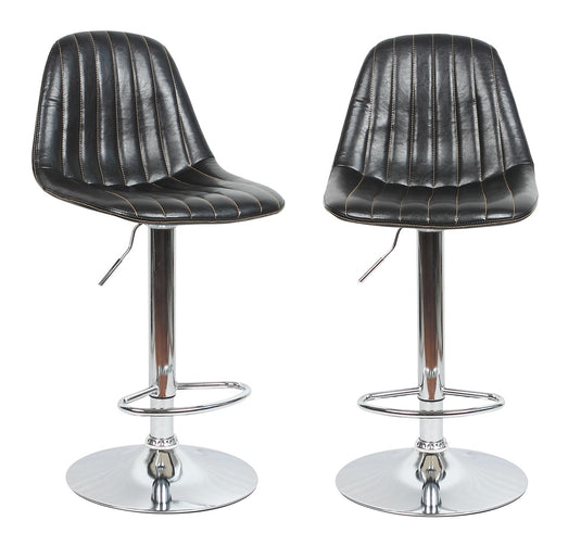 ViscoLogic Elite Swivel Height Adjustable Bar Stools (Set of 2 Barstools)