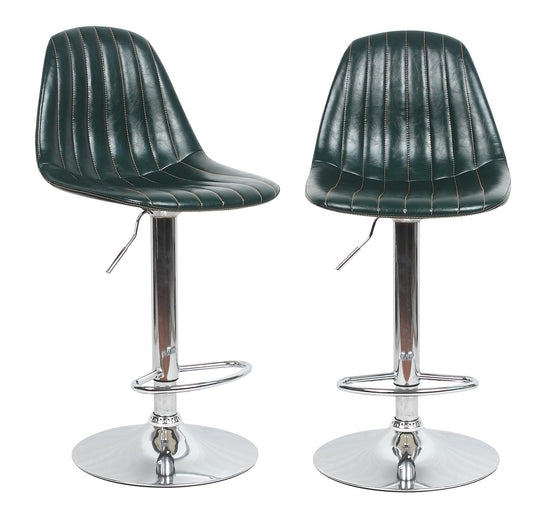 ViscoLogic Elite Swivel Height Adjustable Bar Stools (Set of 2 Barstools)