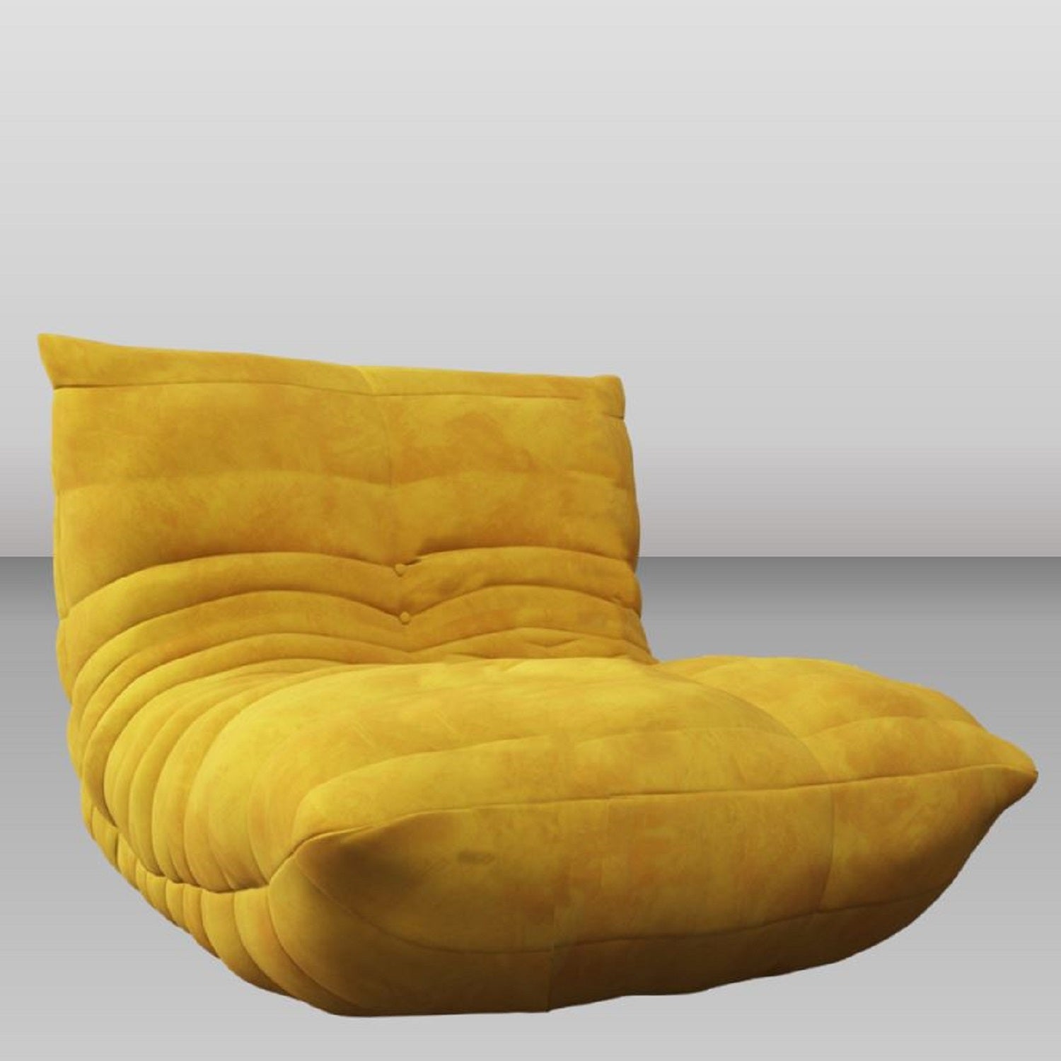 JannahStudios THEODORA contemporary ergonomic quilted luxury living room sofa, Loveseat, Arm Chair, and Ottoman (Yellow)