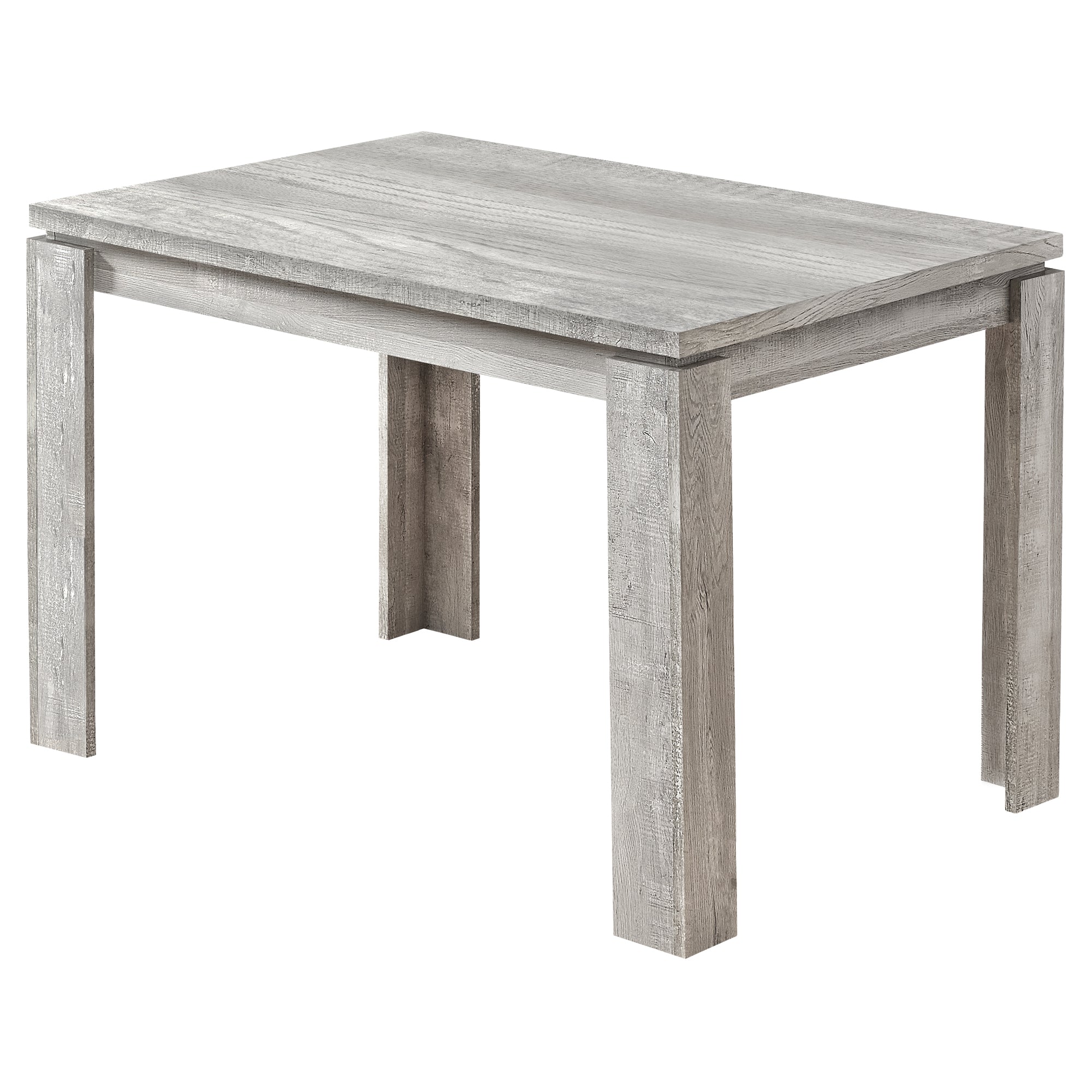 Wooden Heavy-Duty Reclaimed Wood-Look 32" x 48" Dining Table (Grey)