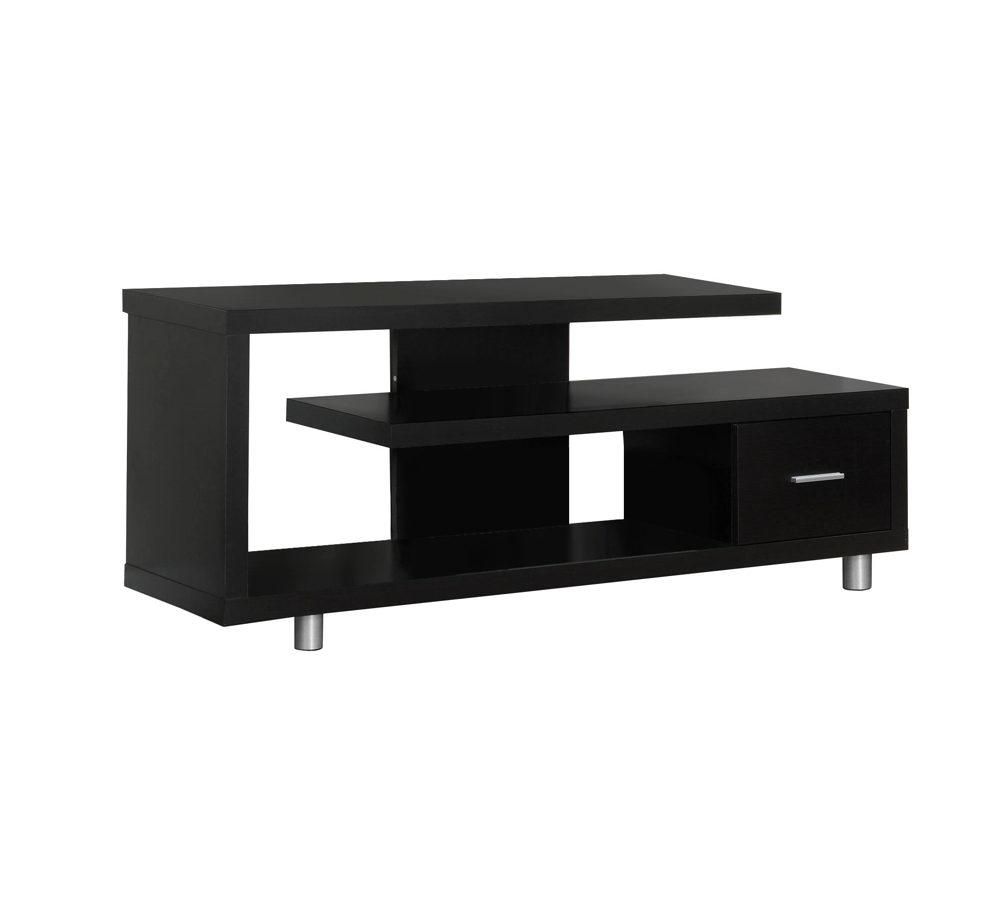 TV Stand - 60"L / Espresso With 1 Drawer