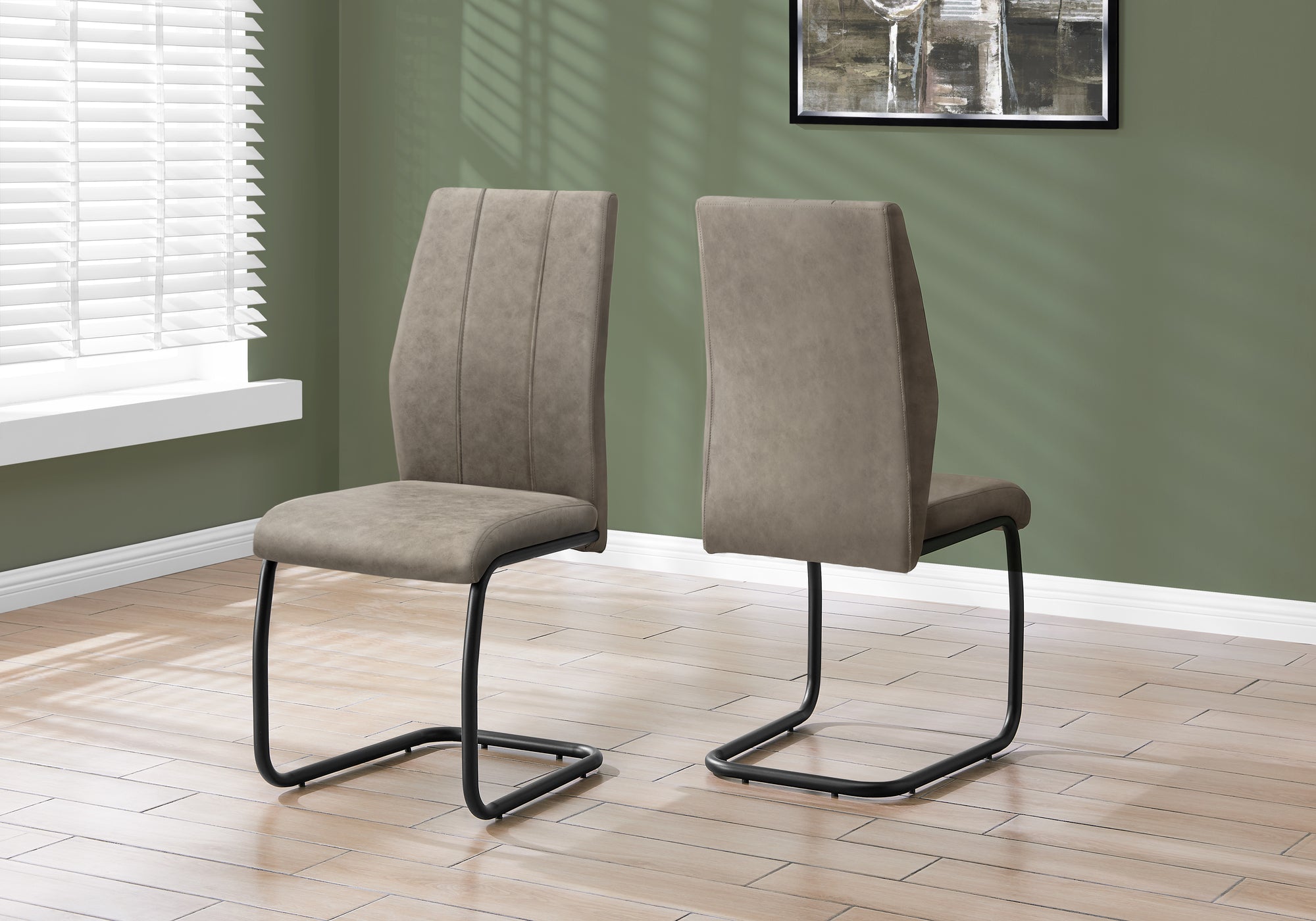 Muscat Fabric 39"H Dining Chair (Set of 2 - Taupe)